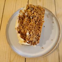 Carrot cake at Taylor's Cafe in Brussels