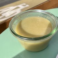 Soup as always perfectly seasoned.  at Taylor's Cafe in Brussels