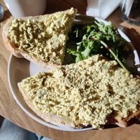 Tofu brouillé at Taylor's Cafe in Brussels