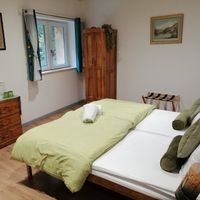 Interior of our room at The Hungry Yogi  in Scionzier