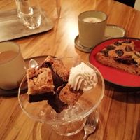 Plum cake and brownie at The Hungry Yogi  in Scionzier