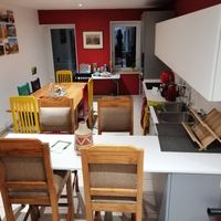 common kitchen at The Hungry Yogi  in Scionzier