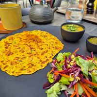 Gram crepes at The Hungry Yogi  in Scionzier