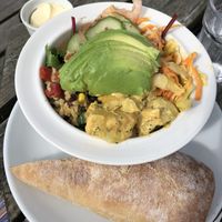 Salad bowl at Riverside Cafe in Newcastle Emlyn