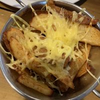 Spicy wedges with cheeze   at Riverside Cafe in Newcastle Emlyn