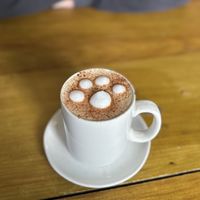March ‘26 | paw print coffee 🐾  at Riverside Cafe in Newcastle Emlyn