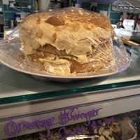 Delicious vegan orange and ginger cake. at Riverside Cafe in Newcastle Emlyn