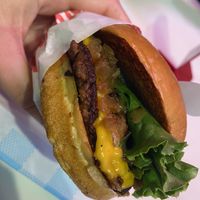 Single patty, no sauce  at Monty's Good Burger - Culver City in Culver City