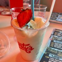 Vanilla mini shake  at Monty's Good Burger - Culver City in Culver City