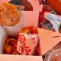 Monty’s meal with grilled cheesee  at Monty's Good Burger - Culver City in Culver City