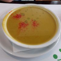 Pure de guisantes. at Vegetariano El Calafate in Malaga