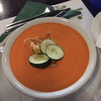 Salmorejo at Vegetariano El Calafate in Malaga