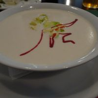 Garlic soup (vegan)) at Vegetariano El Calafate in Malaga