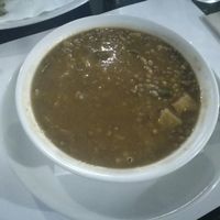 Course 1 - lentil casserole/soup at Vegetariano El Calafate in Malaga