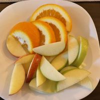 Fresh fruits for dessert   at Melitzia Taverna in Tala