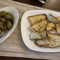 Bread as starter  at Melitzia Taverna in Tala