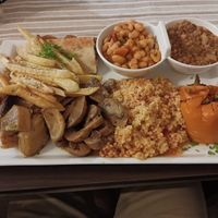 Vegan Platter (huge portion😉) at Melitzia Taverna in Tala