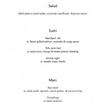 Menu October 2021, 1 of 4  at Kung Fu II Izakaya Bar in Copenhagen