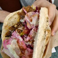 Vegan seitan sandwich at Gaia Kitchen in Vienna