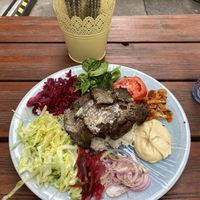 Seitan plate  at Gaia Kitchen in Vienna