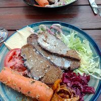 Seitan Kebab-Teller at Gaia Kitchen in Vienna