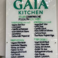 Great menu   at Gaia Kitchen in Vienna