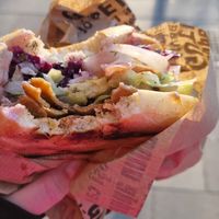 döner sandwich to go at Gaia Kitchen in Vienna