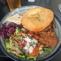 Seitan bowl at Gaia Kitchen in Vienna