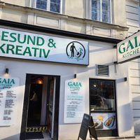 Great vegan middle Eastern and lassi at Gaia Kitchen in Vienna