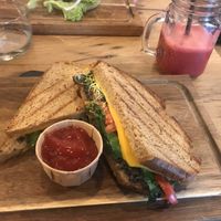 toast and smoothie  at Toasted & Roasted in Eindhoven