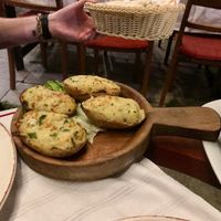 Vegetarian potatoes at Tradita Geg & Tosk in Shkoder