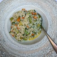 Risotto with vegetables at Tradita Geg & Tosk in Shkoder