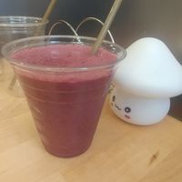 Very sweet and delicious smoothie. at Secret Vegan Cafe in Kingston