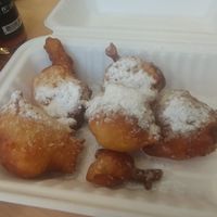 I've decided that I really like beignets. at Secret Vegan Cafe in Kingston