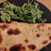 Panozzo végé (peperoni, zucchine, pomodori, rucola e mozzarella) at La Pizza de Nico in Strasbourg