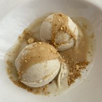 Almond ice cream    at MariBel Arrocería in Valencia
