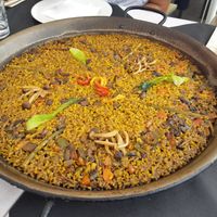 Main/ Vegan vegetable paella at MariBel Arrocería in Valencia