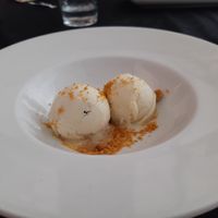Dessert / Horchata ice cream (vegan) at MariBel Arrocería in Valencia