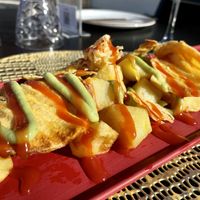 Patatas Bravas estilo de la Chef
"Bravas" Potatoes by the Chef (vegan option too) #Veganuary at MariBel Arrocería in Valencia