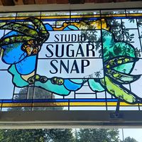 Stained glass at Studio Sugar Snap in Utrecht
