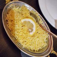 Lemon rice (vegan) at Diwali in Dublin