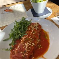 Vegan lasagne  at Calf & Bloom in Amsterdam