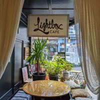 Seating at Lightbox Cafe in Philadelphia