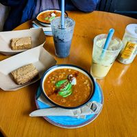 Lentil Soup and Cornbread at Lightbox Cafe at Lightbox Cafe in Philadelphia