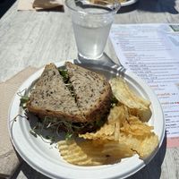 Seeds & Cheese Sandwich on Multi-grain Bread   at Good Life Organic Kitchen in Exton