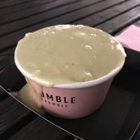 Half and half with vegan custard  at Humble Crumble in South East London