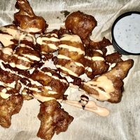 Cauliflower wings were delish  at Green Kitchen in Cleveland