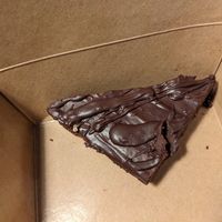 Chocolate brownie at Green Kitchen in Cleveland