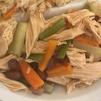 Straccetti di tofu del menù pranzo  at Shanghai Naturalmente in Padua