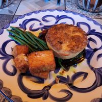 Vegan mushroom and caramelised onion pie at Willow in Stoke-on-trent